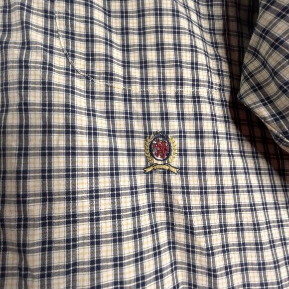Tommy Hilfiger Plaid Shirt Button Up Long Sleeve Men's‎ Size Xl - Picture 4 of 8
